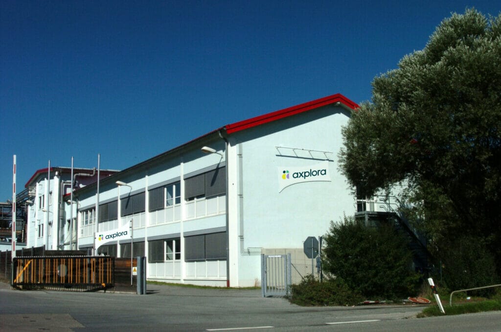 Axplora manufacturing site in Raubling specialized in electrochemistry and enzymatic reactions