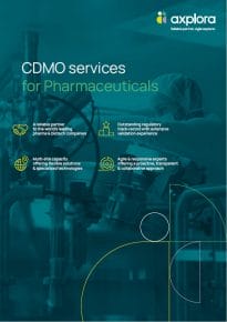 Brochure CDMO services for Pharmaceuticals cover